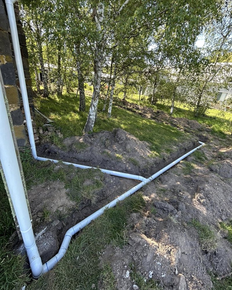 New Stormwater Line Off The Downpipes — Brock Plumbing