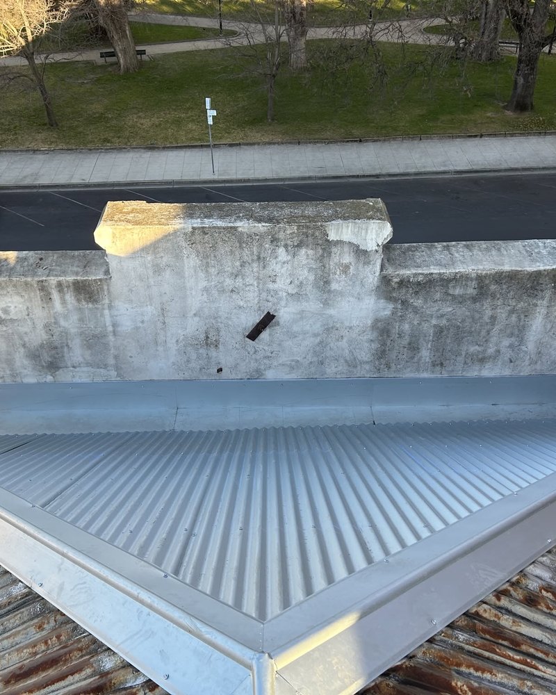 New Sheeting And Flashing Behind A Parapet — Brock Plumbing